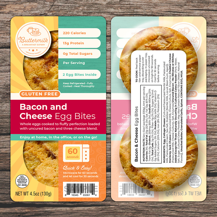 Concept Design for Buttermilk Egg Bites Packaging